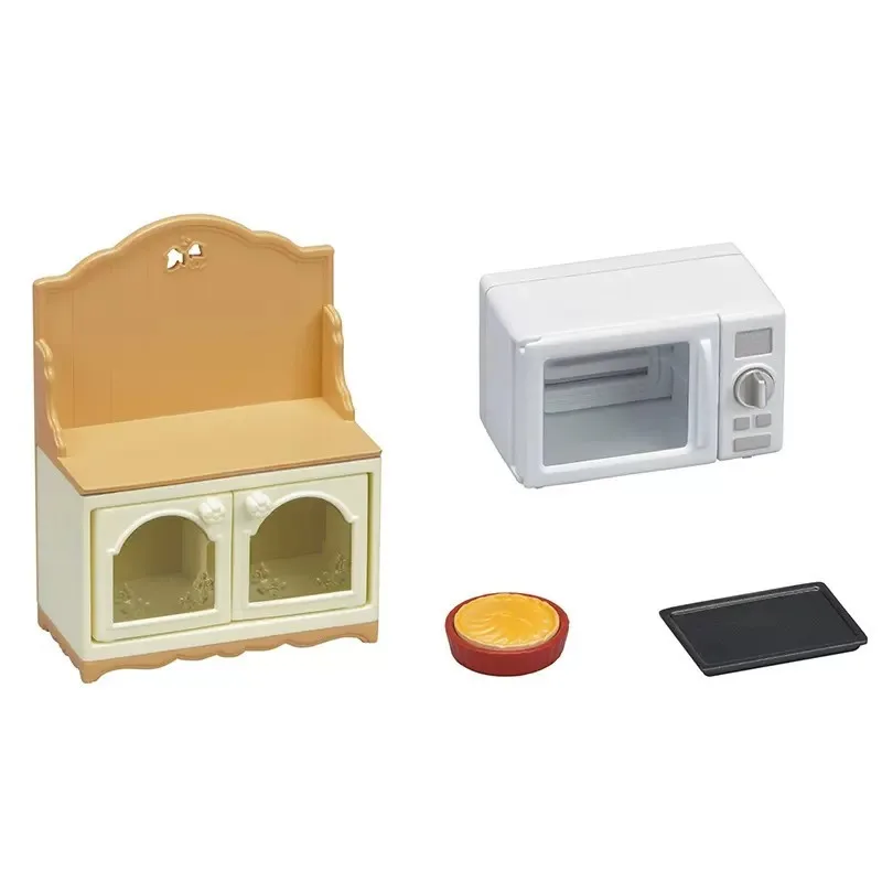 Sylvanian Families Dollhouse Playset Furniture Microwave Cabinet Accessories Set Gift Girl Toy No Figure New in Box 5443 2