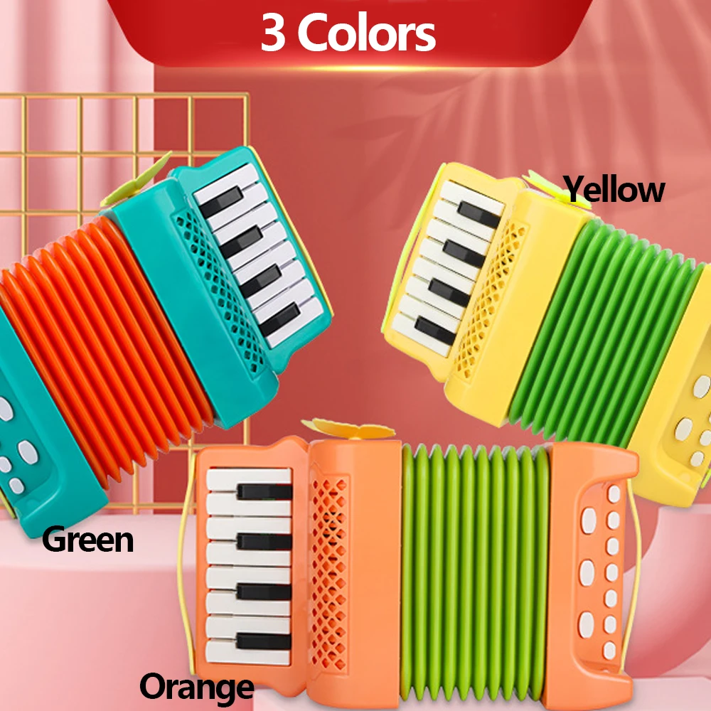 Accordion Toy 10 Keys 8 Bass Accordions for Kids Musical Instrument  Educational Toys Gifts for Toddlers Beginners Boys Girls - AliExpress