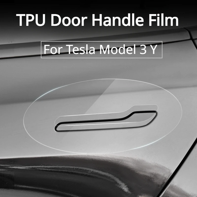 

Door Handle Film for Tesla Model 3 Y Transparent Door Handle Scratch Protector Inverted Door Handle Paint Protective TPU Film