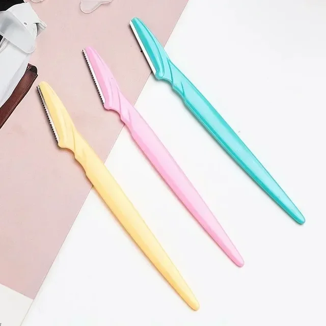 1 pz rasoio per sopracciglia strumenti per trucco sicuro sopracciglio rasoio viso corpo depilazione lame per rasoio donna sopracciglio coltello modellante 5