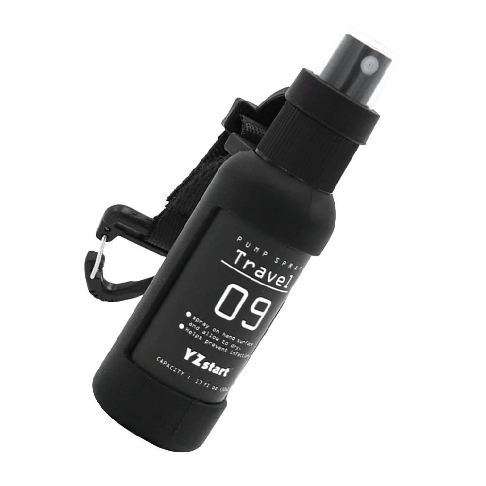50ml Mini Fine Mist Spray Bottles Travel Bottle with Tactical Hook Strap Refillable Spray Bottle for Outdoor Camping for Liquid