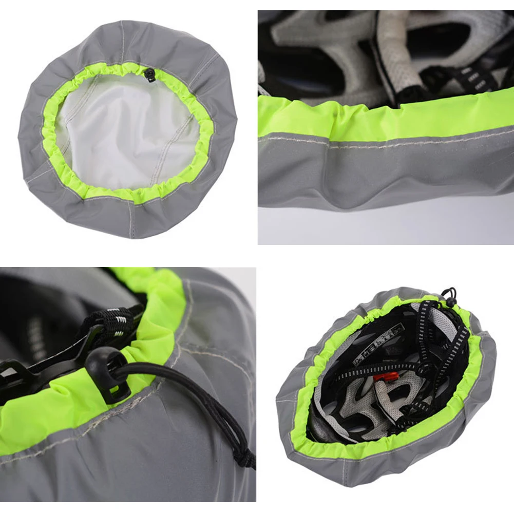 Bicycle Helmet Cover Helmet Rain Cover 1 Pcs Polyester Waterproof Reflective