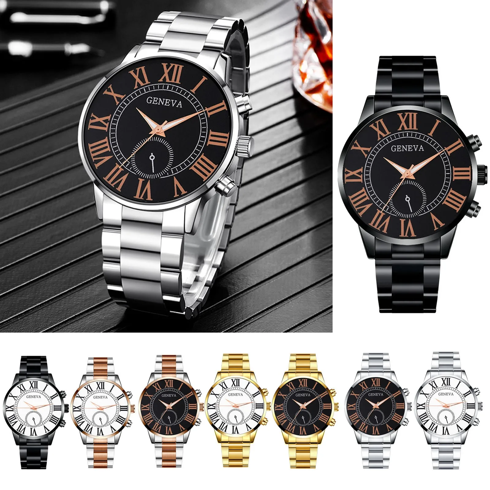 

Watches For Men Automatic Watch Man Watch Green Water Ghost Watch Men's Waterproof Men's Luminous Calendar Quartz Watch Casual