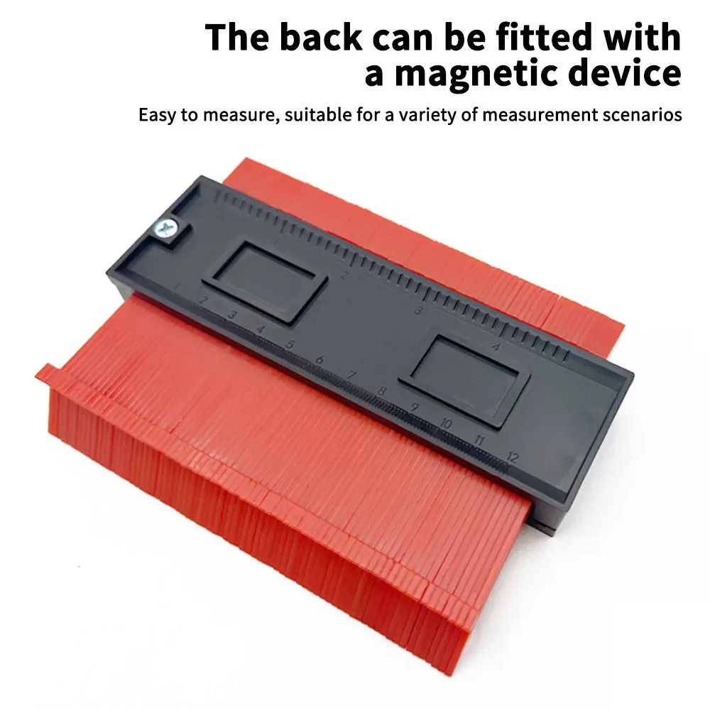 Multifunctional 5/10inch Curved Ruler Type Taking Device Woodwork Adjustable Contour Duplicator Measure Marking Cutting Template