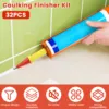 32Pcs Caulking Nozzle Set Universal Caulking Finisher Tool 5-35mm Multi-Size Caulking Tip Kit Stainless Steel Caulking Tool Set 2
