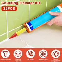 32Pcs Caulking Nozzle Set Universal Caulking Finisher Tool 5-35mm Multi-Size Caulking Tip Kit Stainless Steel Caulking Tool Set 2
