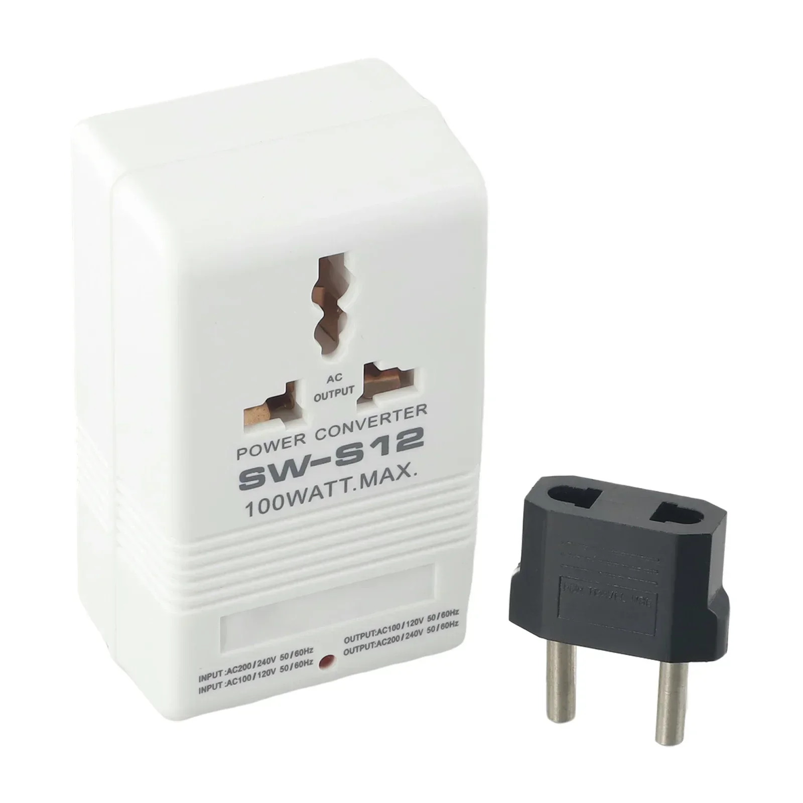 Step UP OR Down Converter Transformer 100W 110V/120V To 220V/240V + EU Adapter Bidirectional Converter Power Transformer 100W power adapter voltage converter power transformer