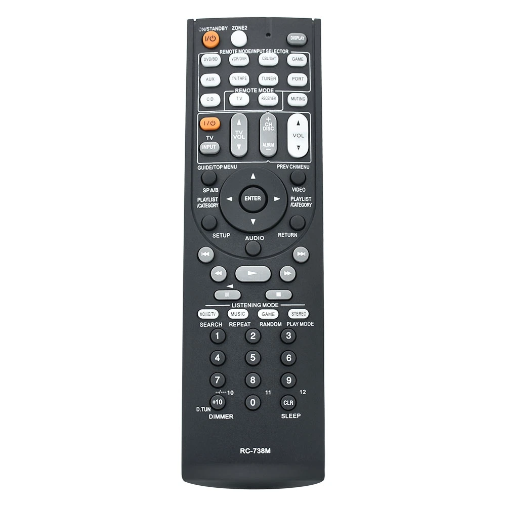 New Replacement Remote Control RC738M For Onkyo AV Receiver HTRC160 HTS7200 TXSR607 controller