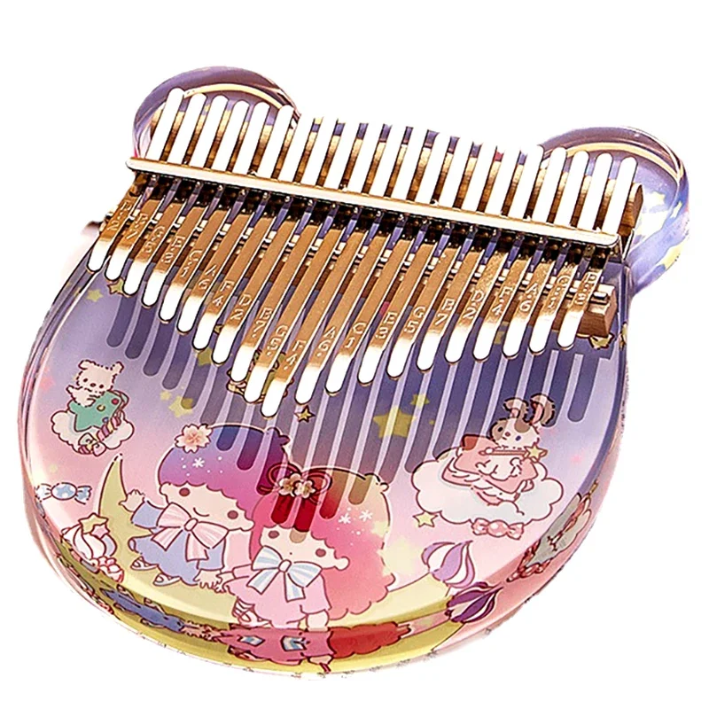 Crystal Clear Kalimba 17 21 Key Acrilico Thumb Piano Bambini Tastiera Musicale Per Principianti Mini Piano Kalimba Regali Per Strumenti Musicali