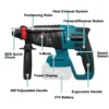 26mm 4-Mode Brushless Electric Hammer Impact Drill Multi-function Cordless Rotary Power Tools For Makita 18V Battery(No Battery) 5
