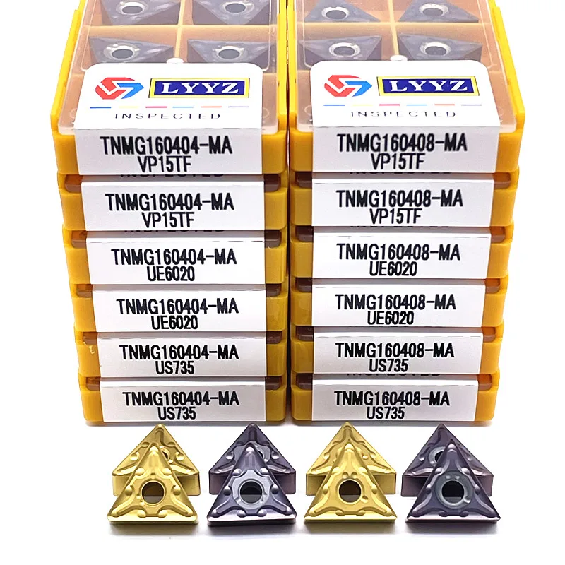 TNMG 160404   TNMG 160408   MA VP15TF UE6020 US735 초경 인서트 외부 선삭 공구 선반 커터 스테인..