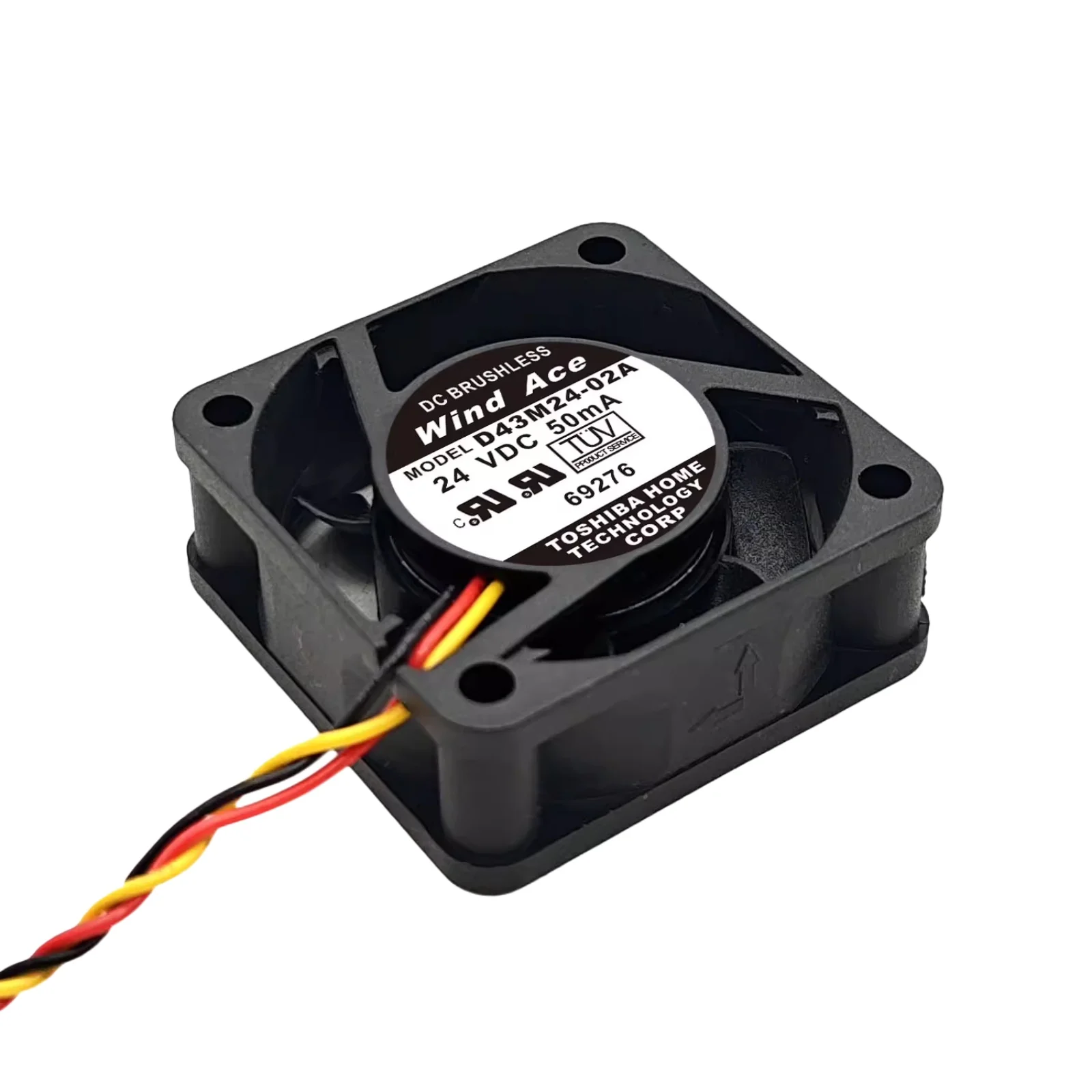 야스카와 D43M24-02A D43M24-01A 40x40x15mm 24V 0.05A 인버터 냉각 팬 3선식 DC 산업용 팬 G7/F7 VFD용