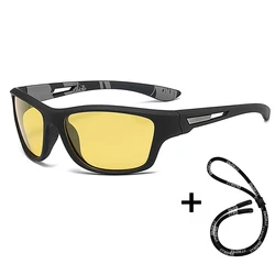 High Definition Polarized Outdoor Sunglasses with UV400 Protection (A Black Night Vision)