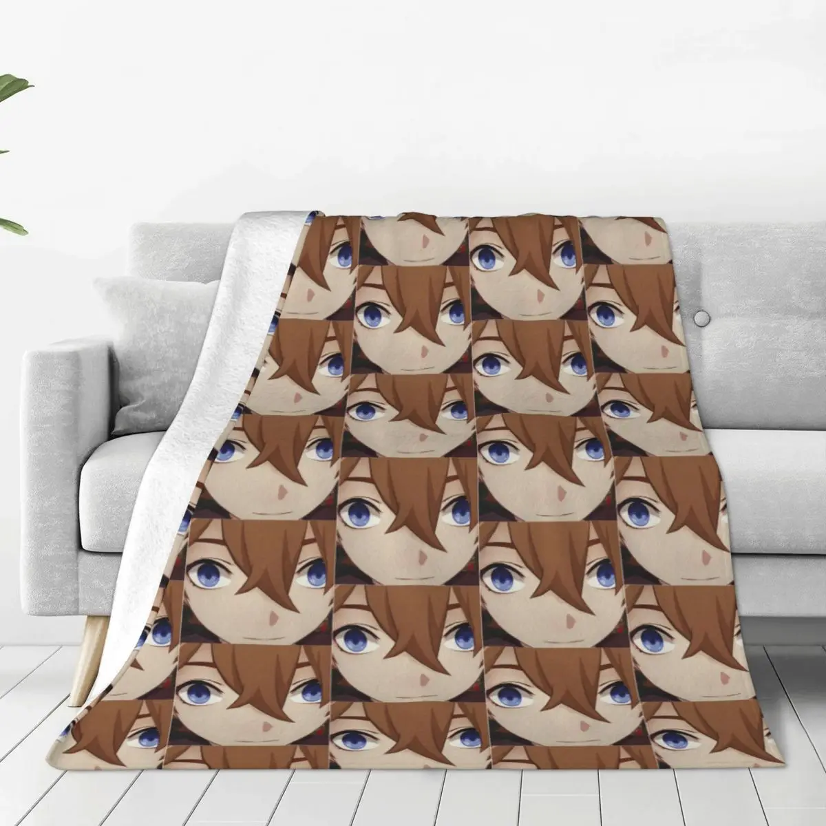 

Childe Genshin Impact Blankets Flannel All Season Game Portable Super Warm Throw Blankets for Bed Travel Rug Piece