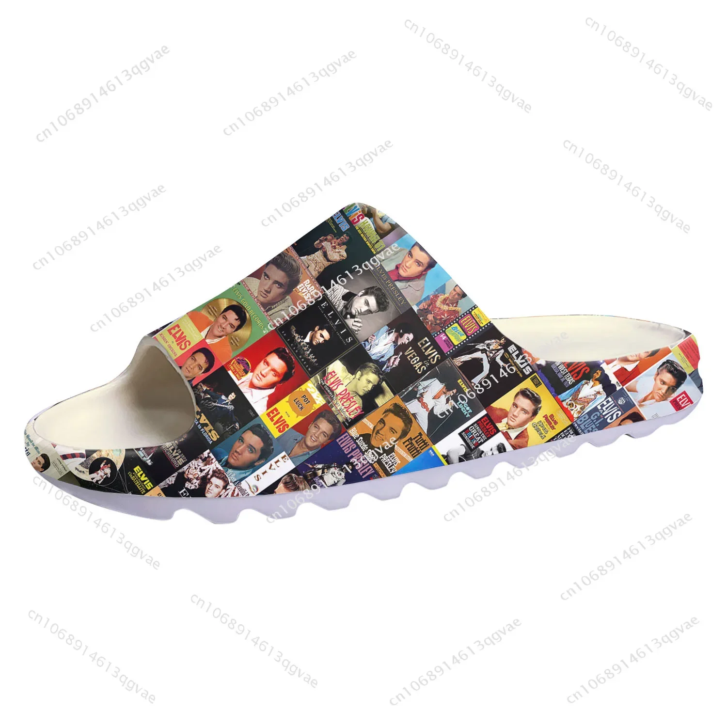 E-Elvis King Hillbilly Cat Soft Sole Sllipers Home Clogs Water Shoes Mens Womens Teenager Customize P-Presley on Shit Sandals
