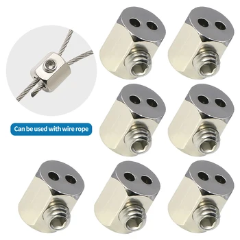 1.5mm adjustable metal clamp, stainless steel wire rope clamp, stainless steel clamp for potted plants/picture hanging