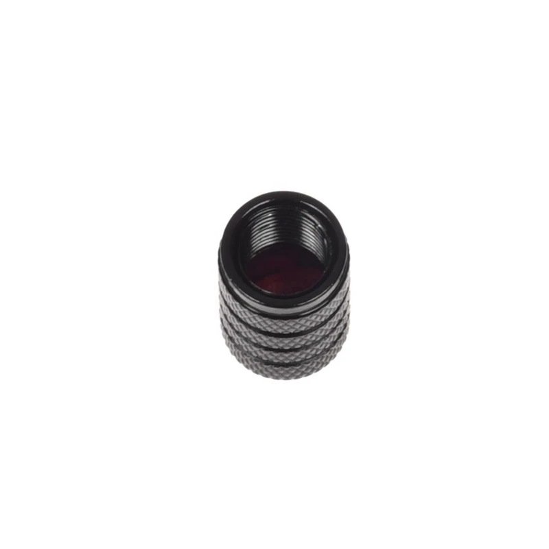 8 Pcs Black Car Vehicle Tyre Tire Valve Stem Decorative Dust Cap Cover