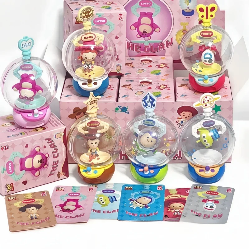 Disney Toy Story Claw Machine Series Cute Anime Lotso Buzz Lightyear Woody Figure Model Children Collection Toys