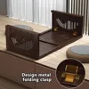 Japanese Floor Table - Folding Tatami Tea Table|Solid Wood Low Table|Smooth Edges Small Wooden Table,Foldable Coffee Table, Sofa 6