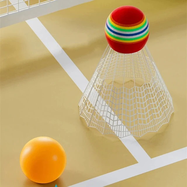 Kids Badminton Rackets Set Lightweight Children Tennis Badminton Toy Children Tennis Racquets With Balls For Family Game 4