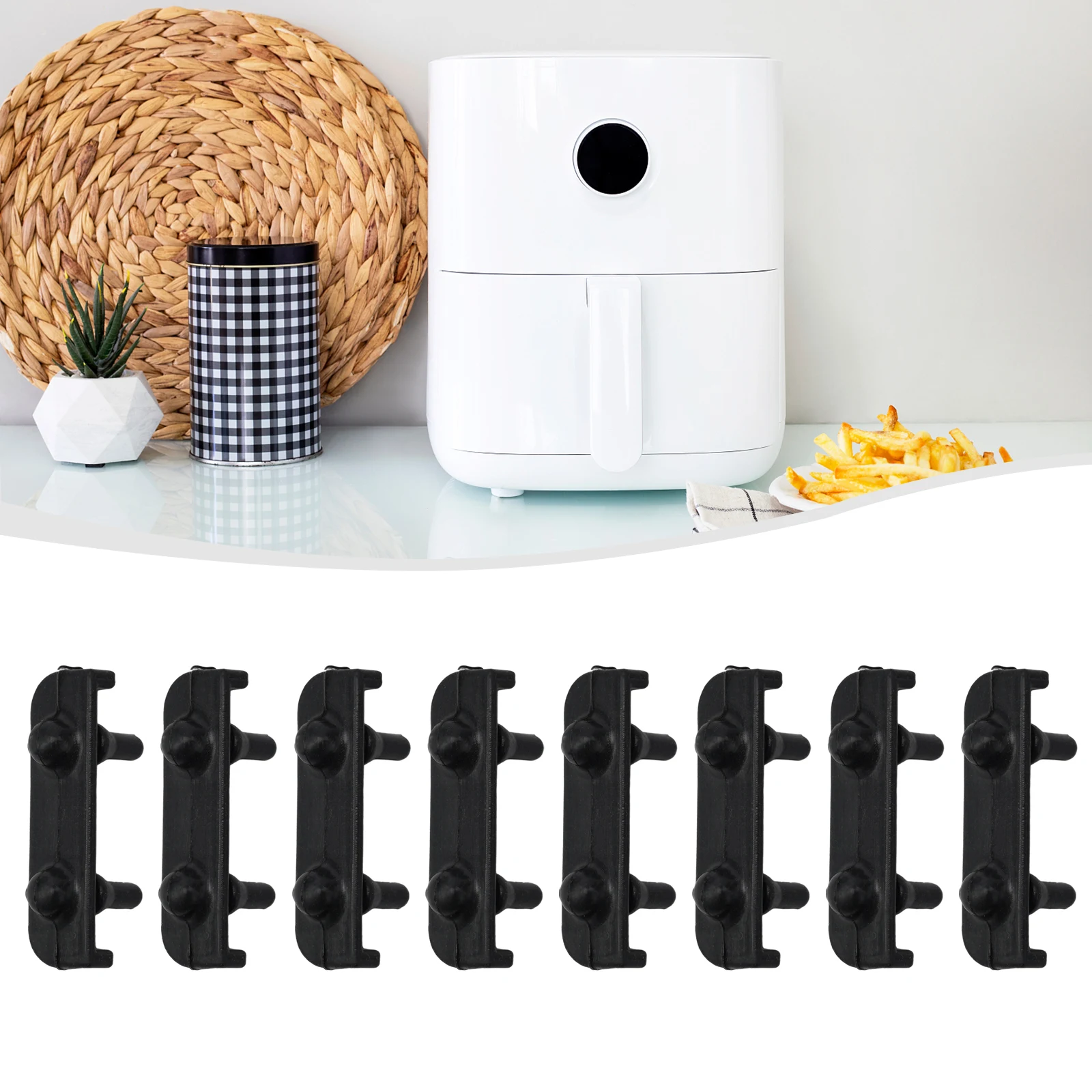 

Air Fryer Rubber Buffer Protective Cover High Temperature Resistant Silicone Sleeve Parts Baking Pan Rubber Buffer Kitchen Tools