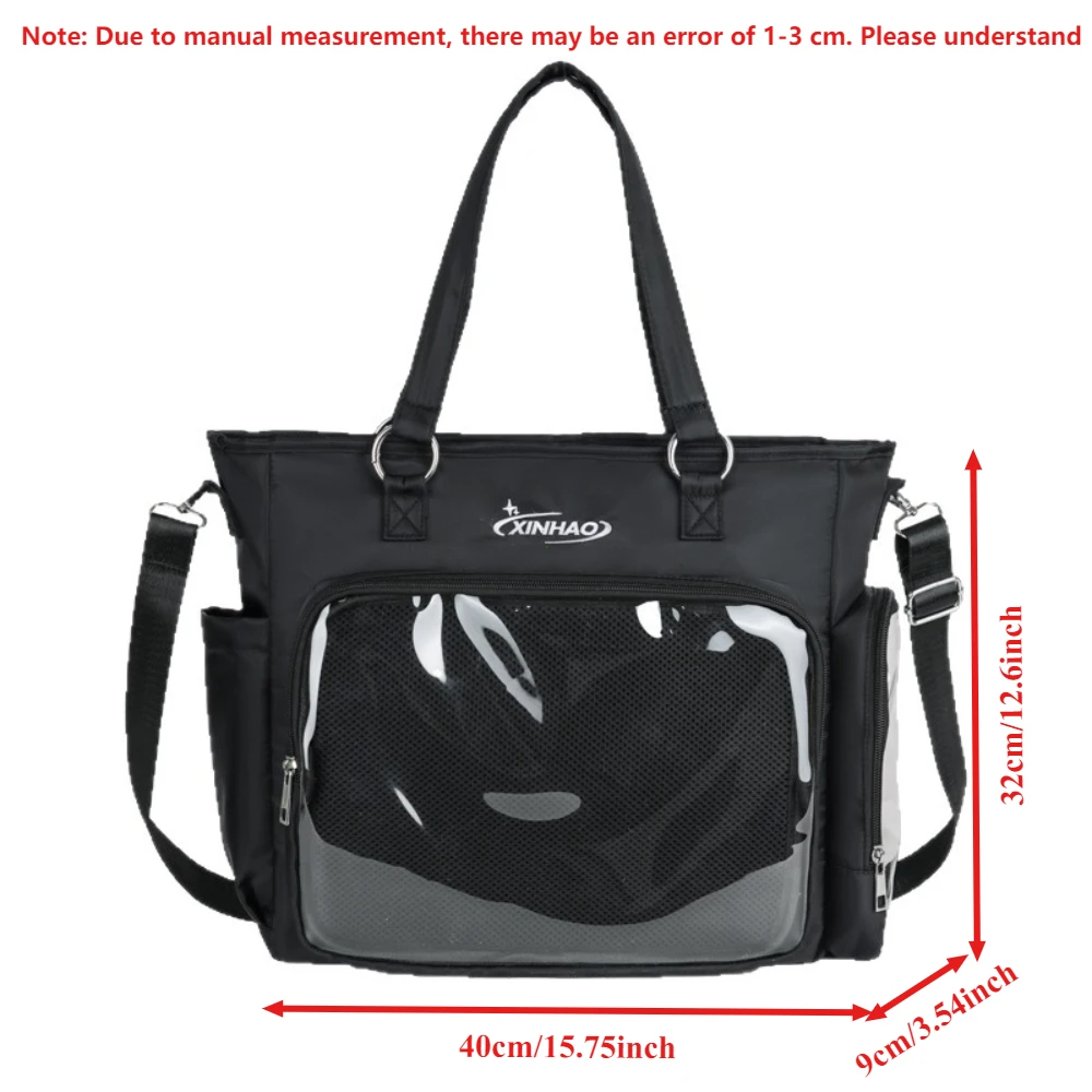 Transparent Japanese Blue Ita Bags Badge Display Kawaii Shoulder Bags Large Capacity Collage Student Backpacks Jk Uniform Bags