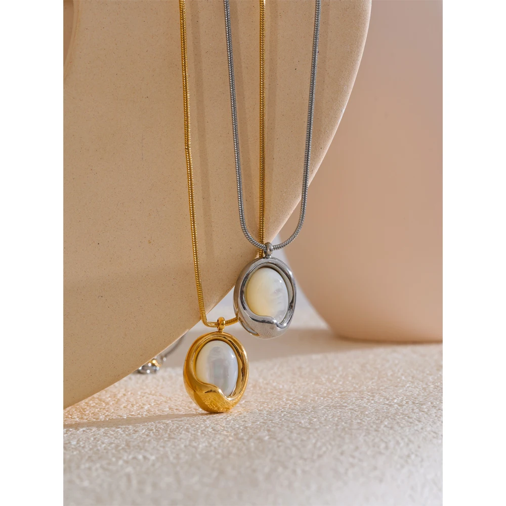 Yhpup Pendant Necklace Stainless Steel