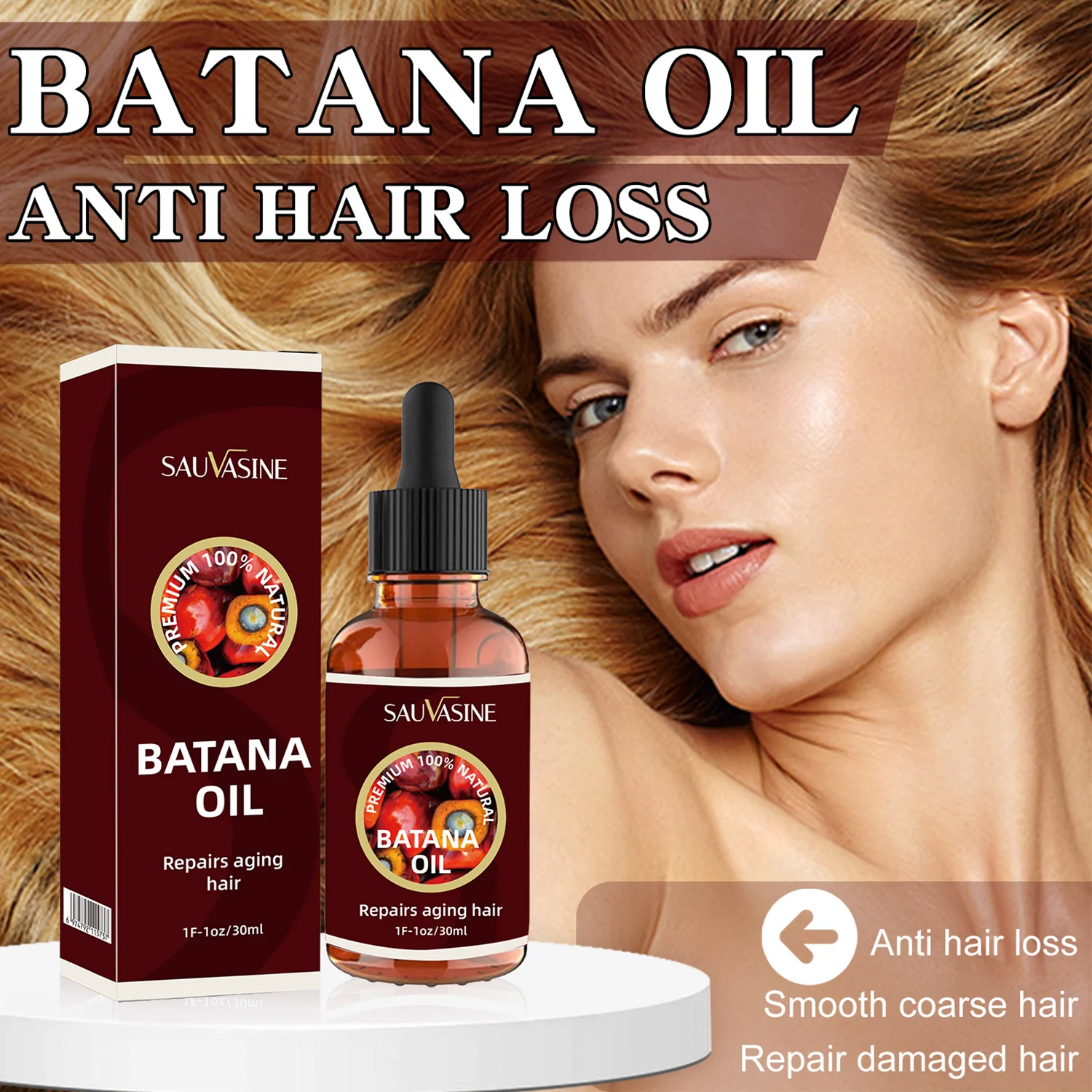 

Batana Oil for Hair Growth Promotes Hair Wellness for Men Women Enhances Hair Skin Radiance Strengthening Thickening Serum