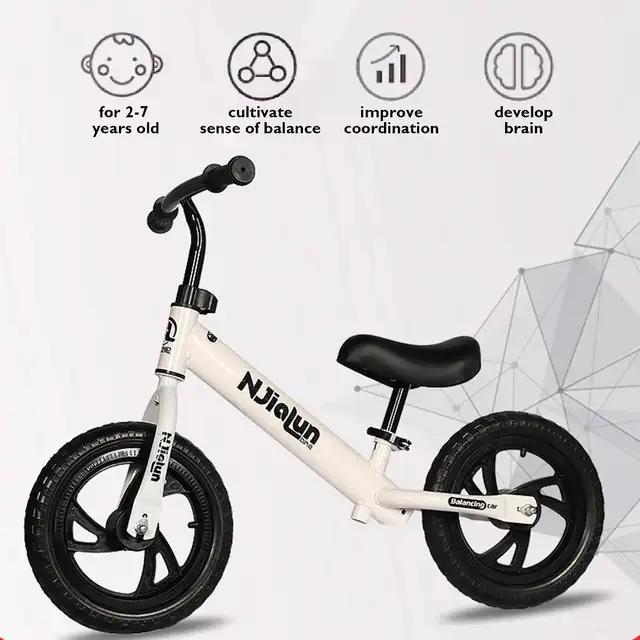 12"Kids Balance Bike No-Pedal Learn To Ride Pre Push Bicycle Adjustable Bicycle Riding Walking Learning Scooter 2