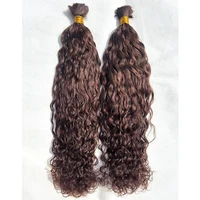 Cheveux en vrac pour tresser les cheveux humains vague lâche tresses cheveux Double dessiné extrémité complète en vrac Extensions de cheveux humains 1/2/3 paquets sans trame 6