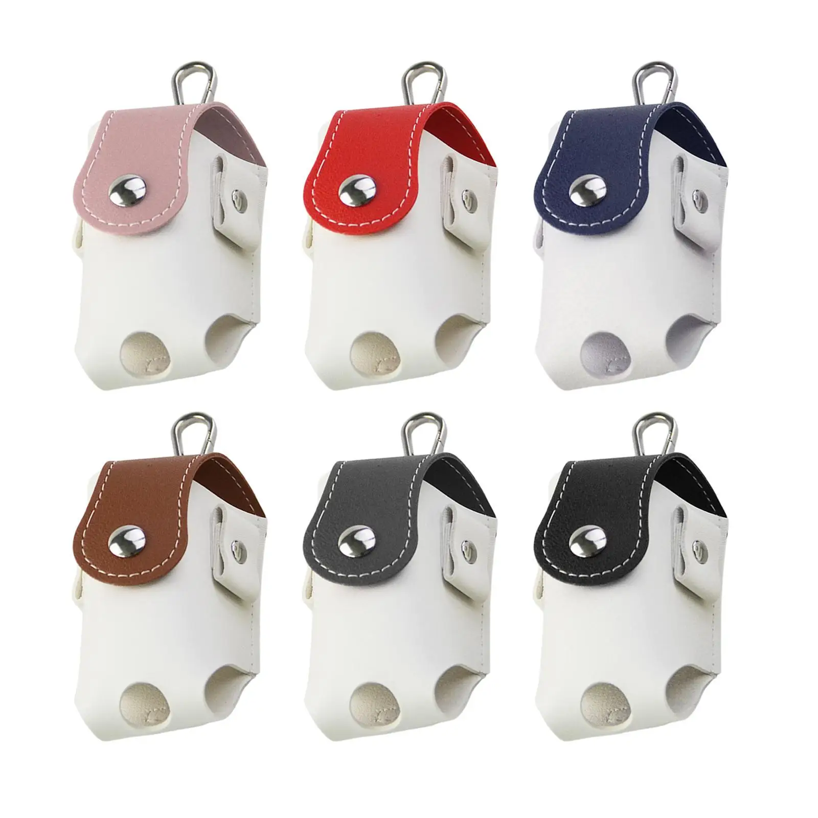 Golf Ball Pouch Bag Resistant PU Small Pocket Carrier Pouch Container Golf Ball
