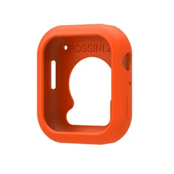 Durable Soft Silicone Smartwatch Case Cover - Shockproof Protector Shell (Orange)