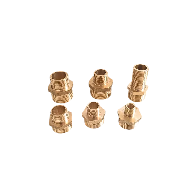 Brass Pipe Hex Nipple Fitting Quick Coupler Adapter 1/8 1/4 3/8 1/2 3/4 1  BSP Male to Male Thread Water Oil Gas Connector