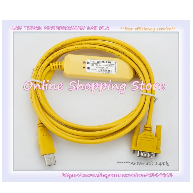 PLC Programming Cable USB-PPI 6Es7901-3Db30 Used For S7-200 PLC New Support 9.6K 19.2K