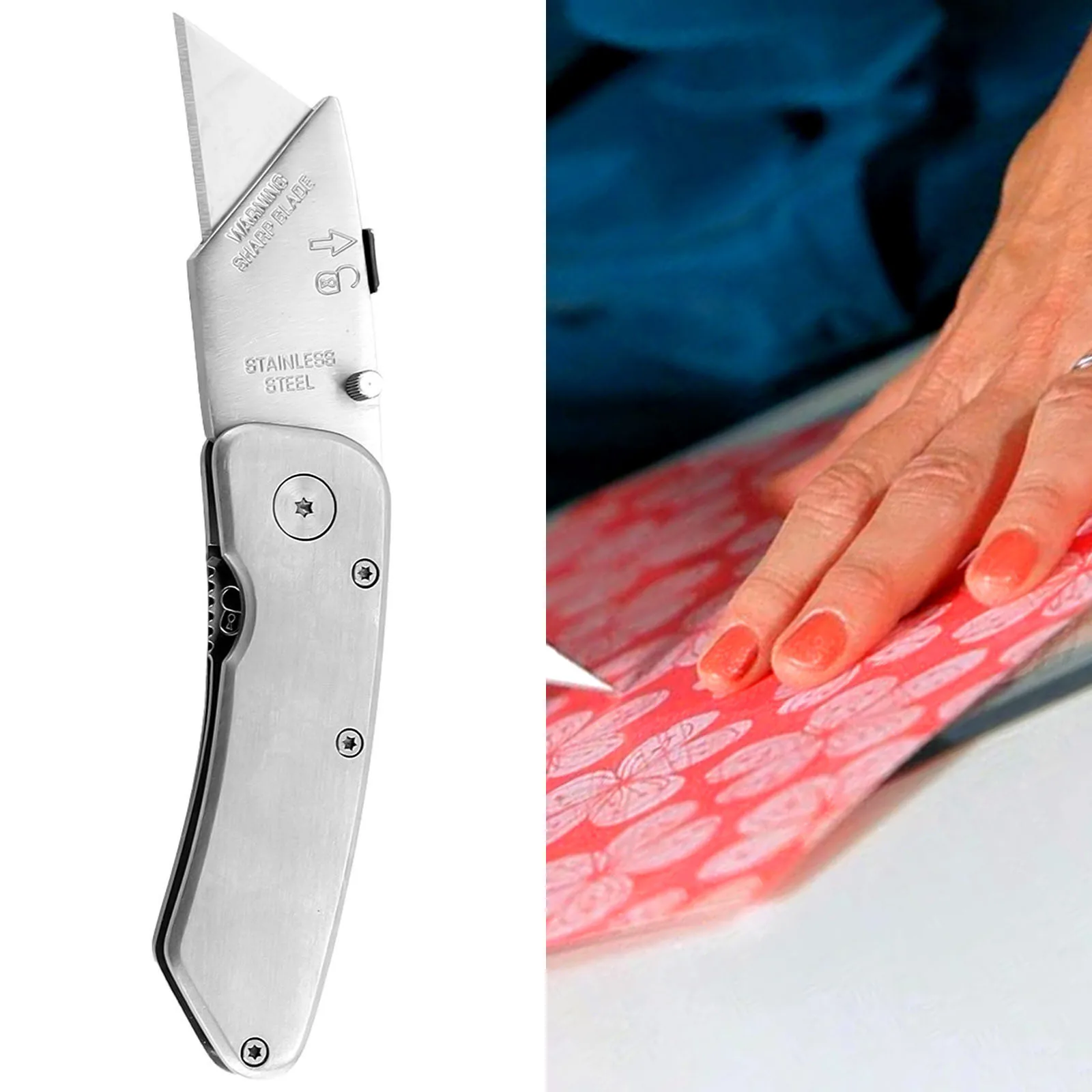 

Универсальный резак инструмент для резки складное лезвие резак крючок резак для бумаги ТРАПЕЦИЕВИДНОЕ лезвие