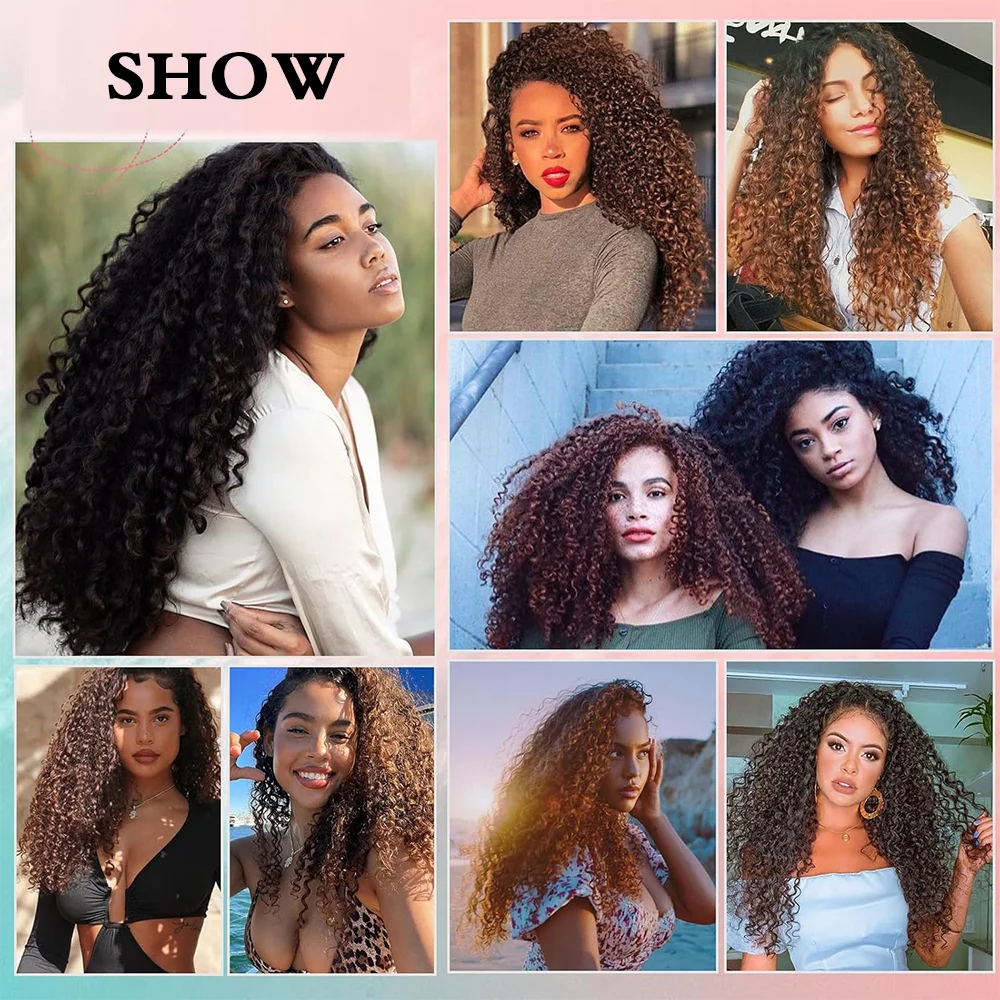 Women's Clip-In Curly Hair Extensions, Synthetic Wavy Fibers, Lightweight & Breathable, Fashion Icon Hairpiece for Daily Wear 6