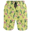 Sunflower Lemon Flamingo Beach Shorts For Men 3D Printed Hawaiian Swim Trunks Summer Vacation Board Shorts Kids Short Pants 4
