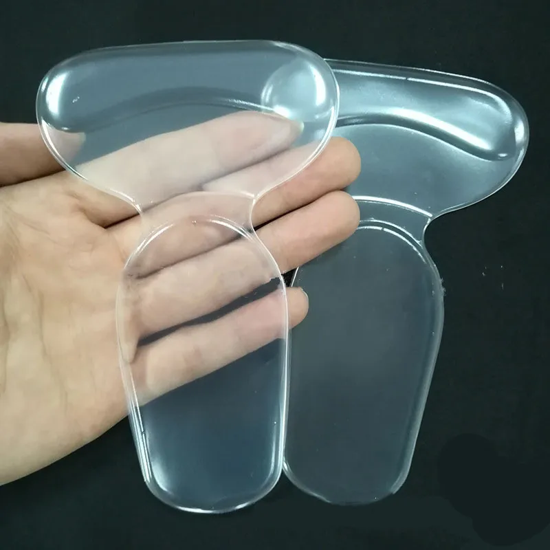 1 Pair/2Pcs T-type women men Silicone Soft Insert Heel Liner Grips High Heel Comfort Anti-wear foot Pads Feet Care Accessories