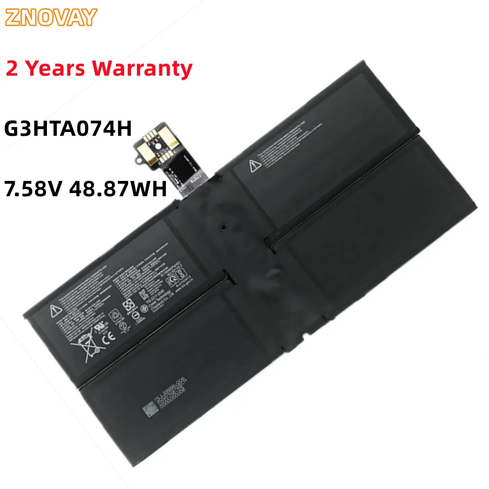 

ZNOVAY G3HTA074H 7.58V 48.87WH/6444mAh Laptop Battery For Microsoft Surface Pro 7+ Plus 1960 Tablet PC DYNH03 G3HTA073H