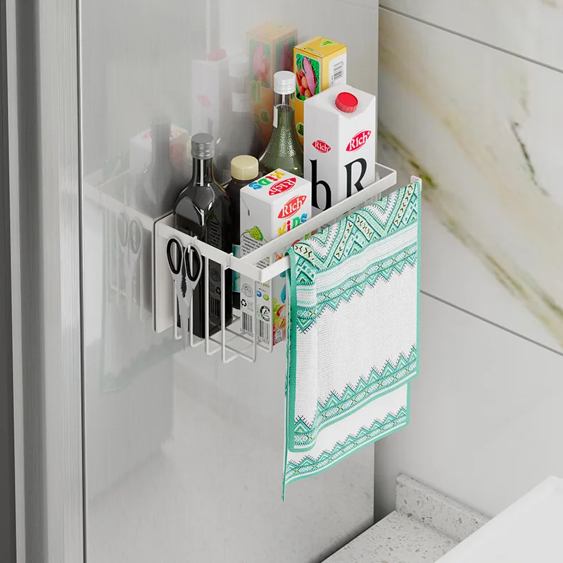 

Magnetic Attraction Drain Rack Storage Basket Telescopic Shelf Kitchen Accessories Organizer Soap Sponge Holder Kitchen Gadgets