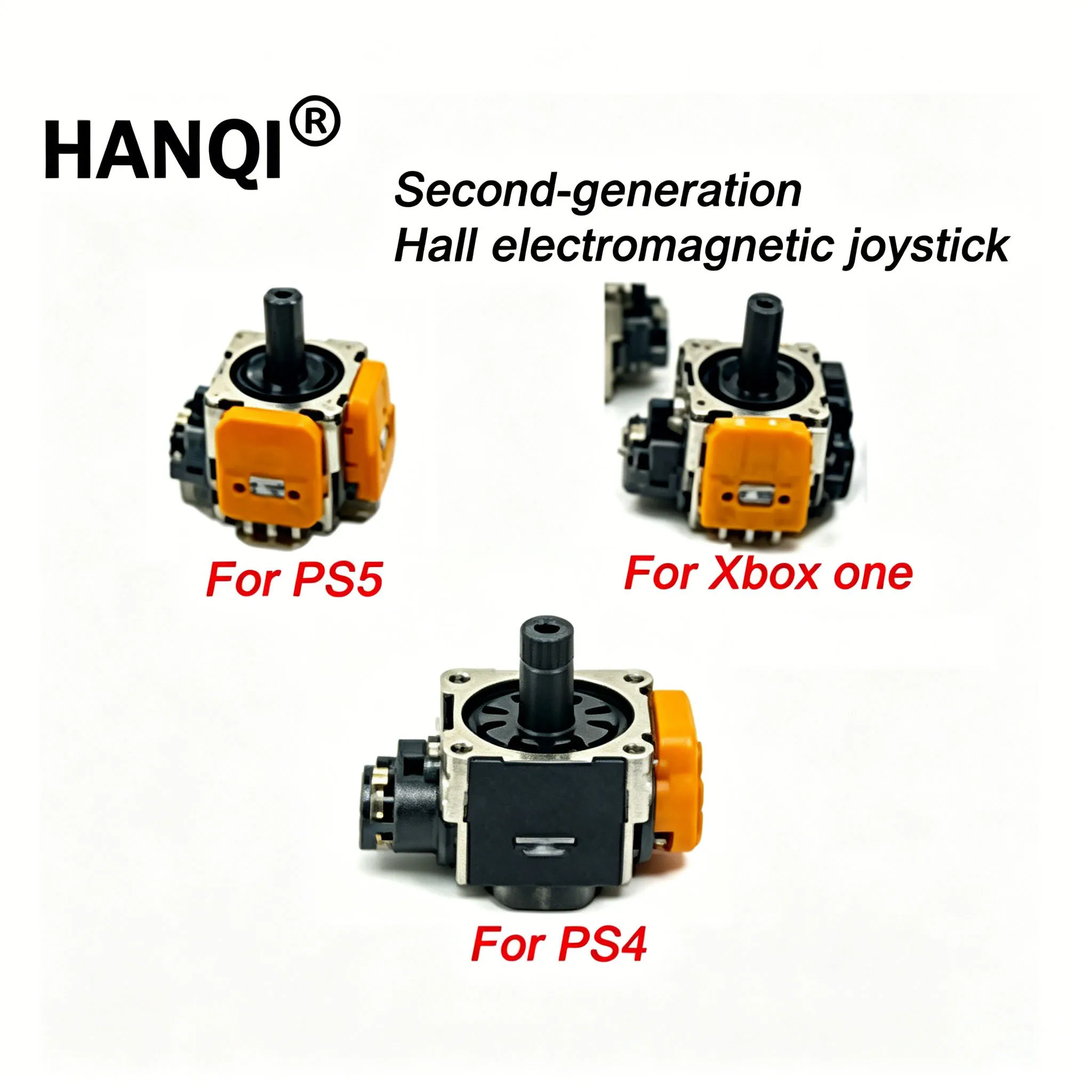 1PCS Second-Generation Hall Effect Electromagnetic Joystick, Suitable for PS4, PS5, XBOX ONE, Etc. With a Comfortable Feel.