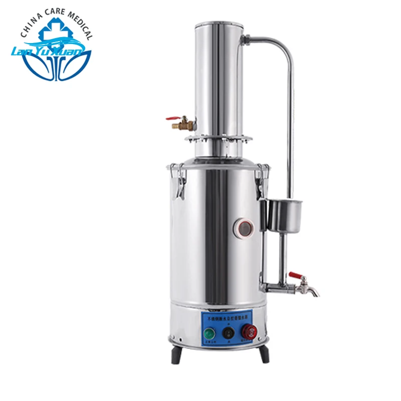 

10L laboratory Industry Medical distilled water distiller stainless steel with Dry automatic cut off function