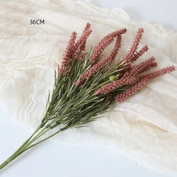 Elegant Artificial Lavender and White Floral Bouquet for Home and Event Décor (Red Brown)