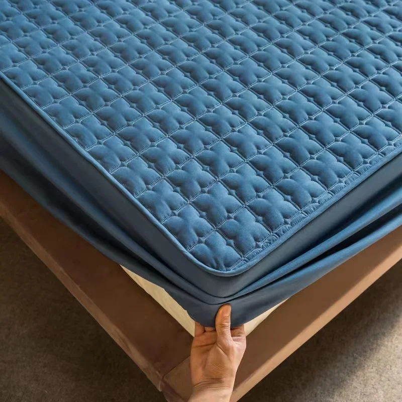 Thick Quilted Mattress Cover Mattress Protector Cover Quilted