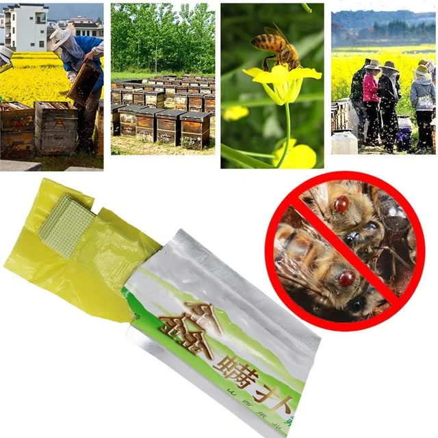 10 Csomag Acaricid A Méhkatka Méhkészítő Gyógyszer Méh Varroa Atkák Gyilkos Méhészítő Mezőgazdasági Gyógyszerei - Image 2