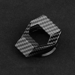Auto Start Stop Button Cover - Decorative Engine Ignition Accessory (Carbon fiber)