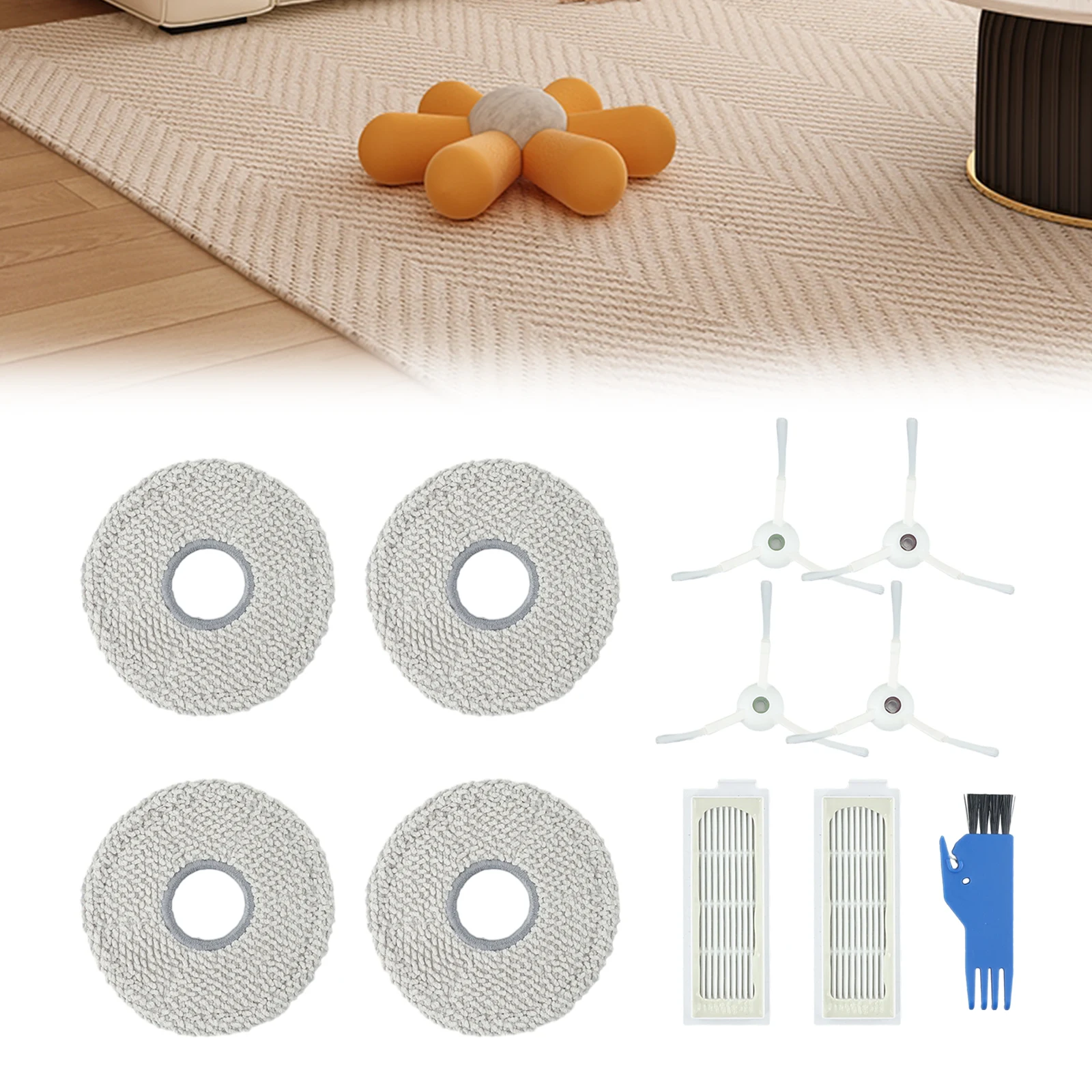 

Боковые щетки, фильтр, Чистящие Салфетки Для Ecovacs для Deebot T20, аксессуары для замены