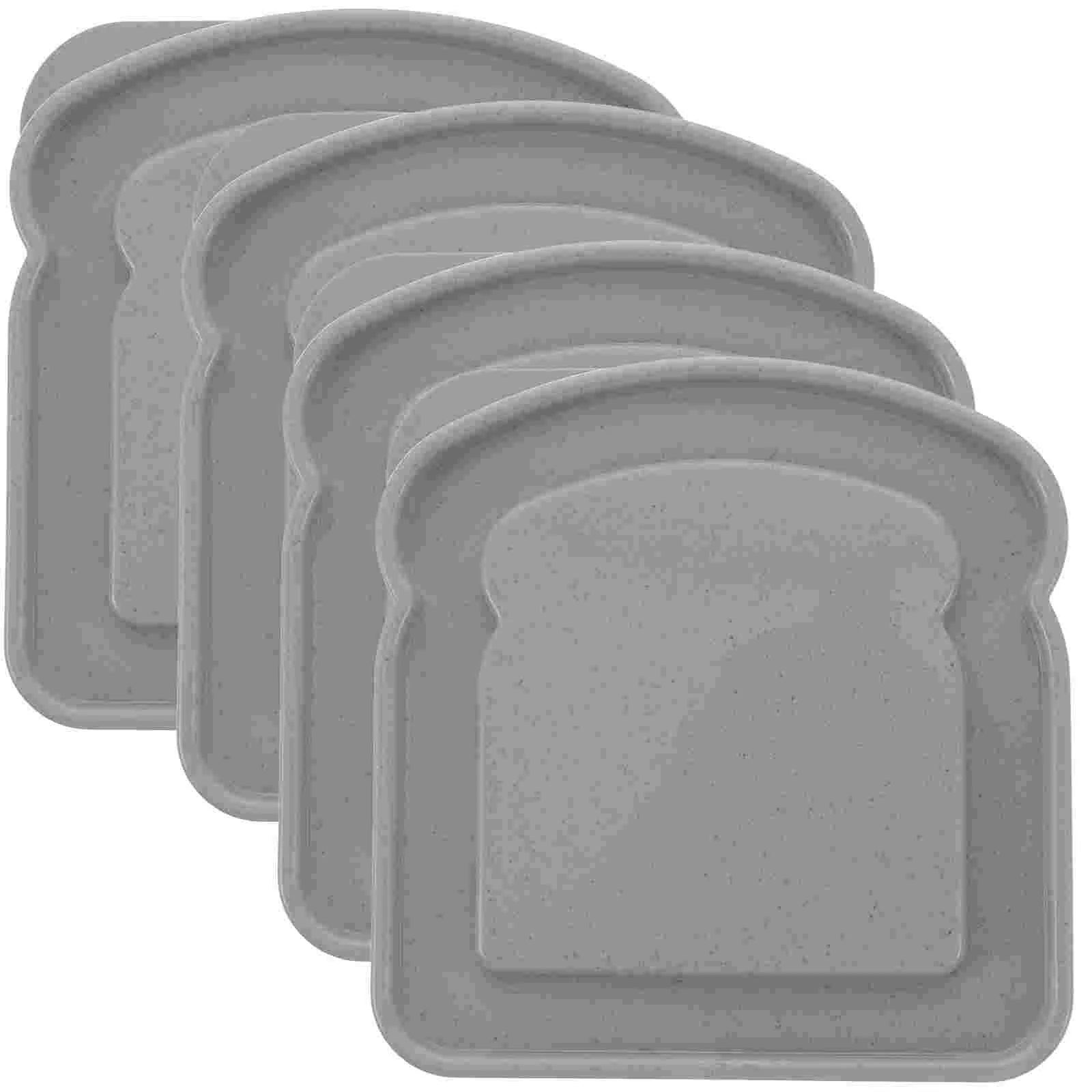 

4pcs Sandwich Containers Sandwich Containers Lunch Boxes Bread Storage Box with Lid