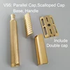 Dscosmetic CNC Brass safety razor V92 V95 Double cap 2