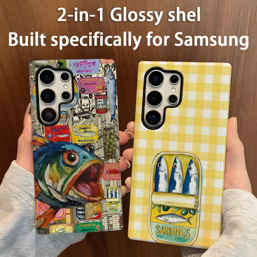 Sardines 2-in-1 Glossy Shell Phone Case